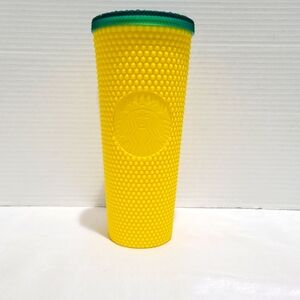 Starbucks Exclusive Hawaii studded Yellow pineapple Tumbler with Green Lid